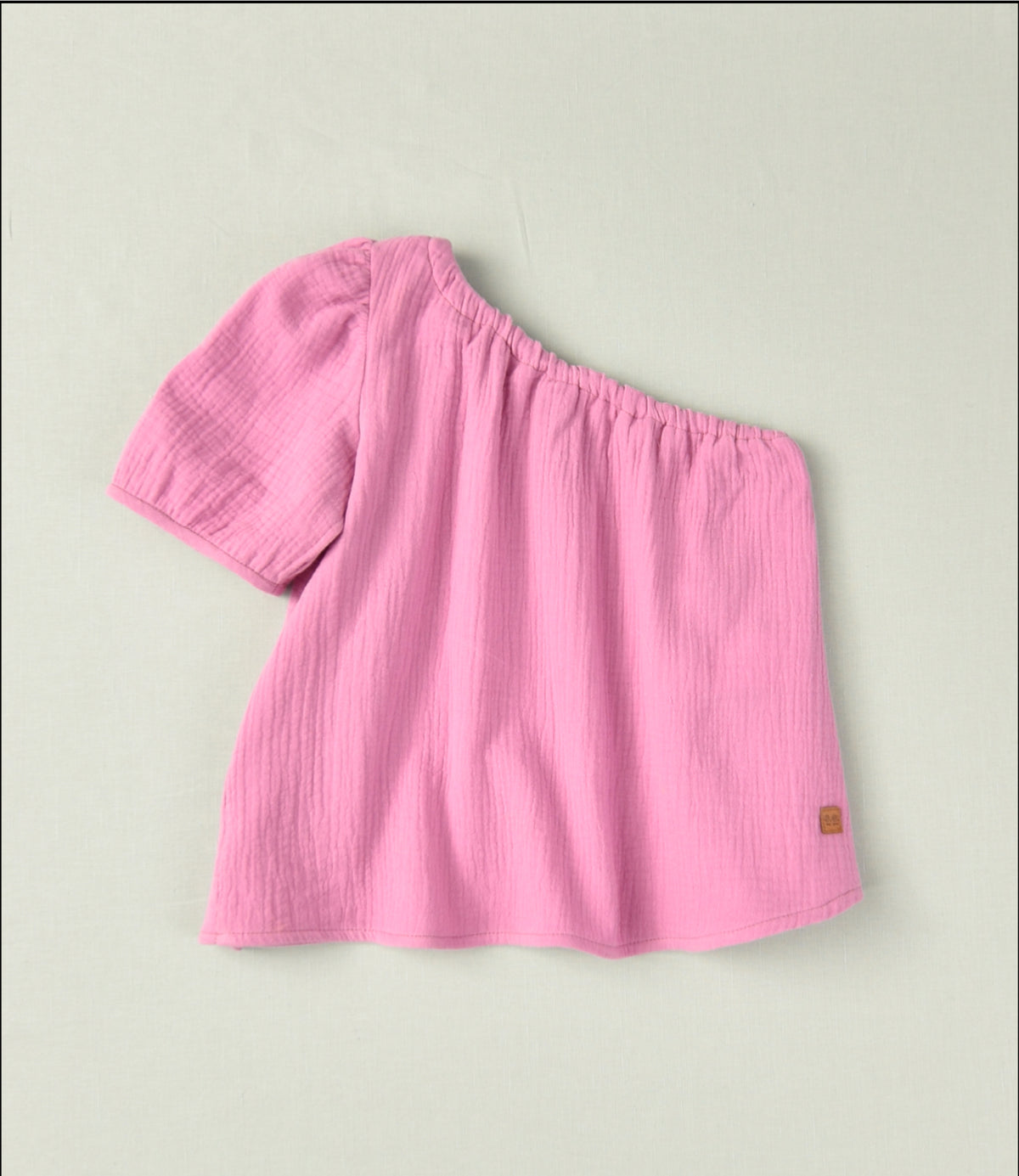 01-46150L Blusa in chiffon tinta unita bambina