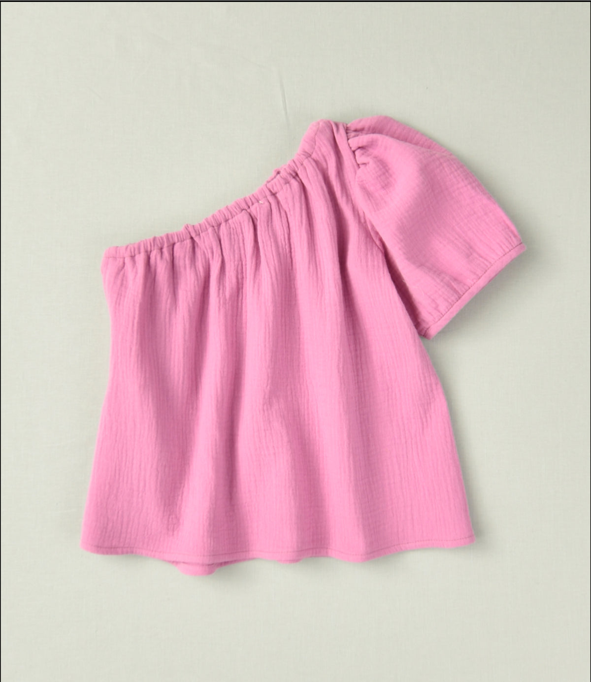 01-46150L Blusa in chiffon tinta unita bambina