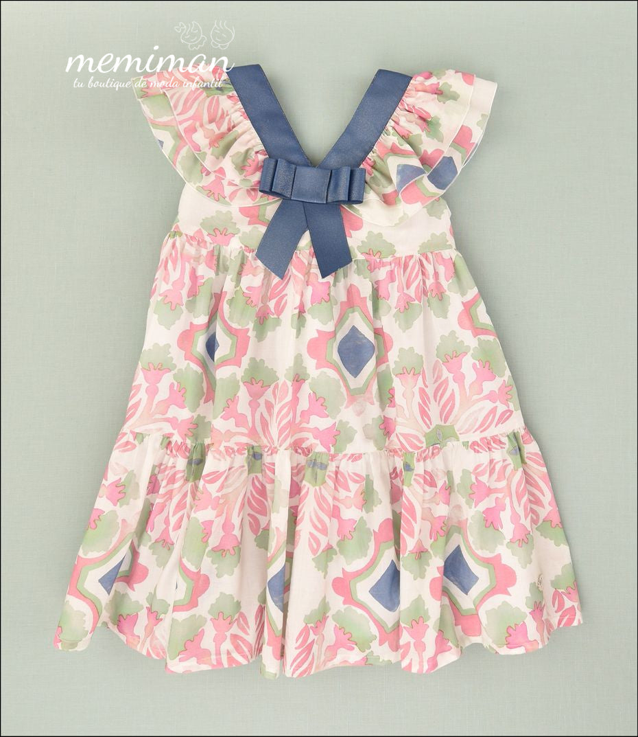 01-50036 Vestido de criança estampado