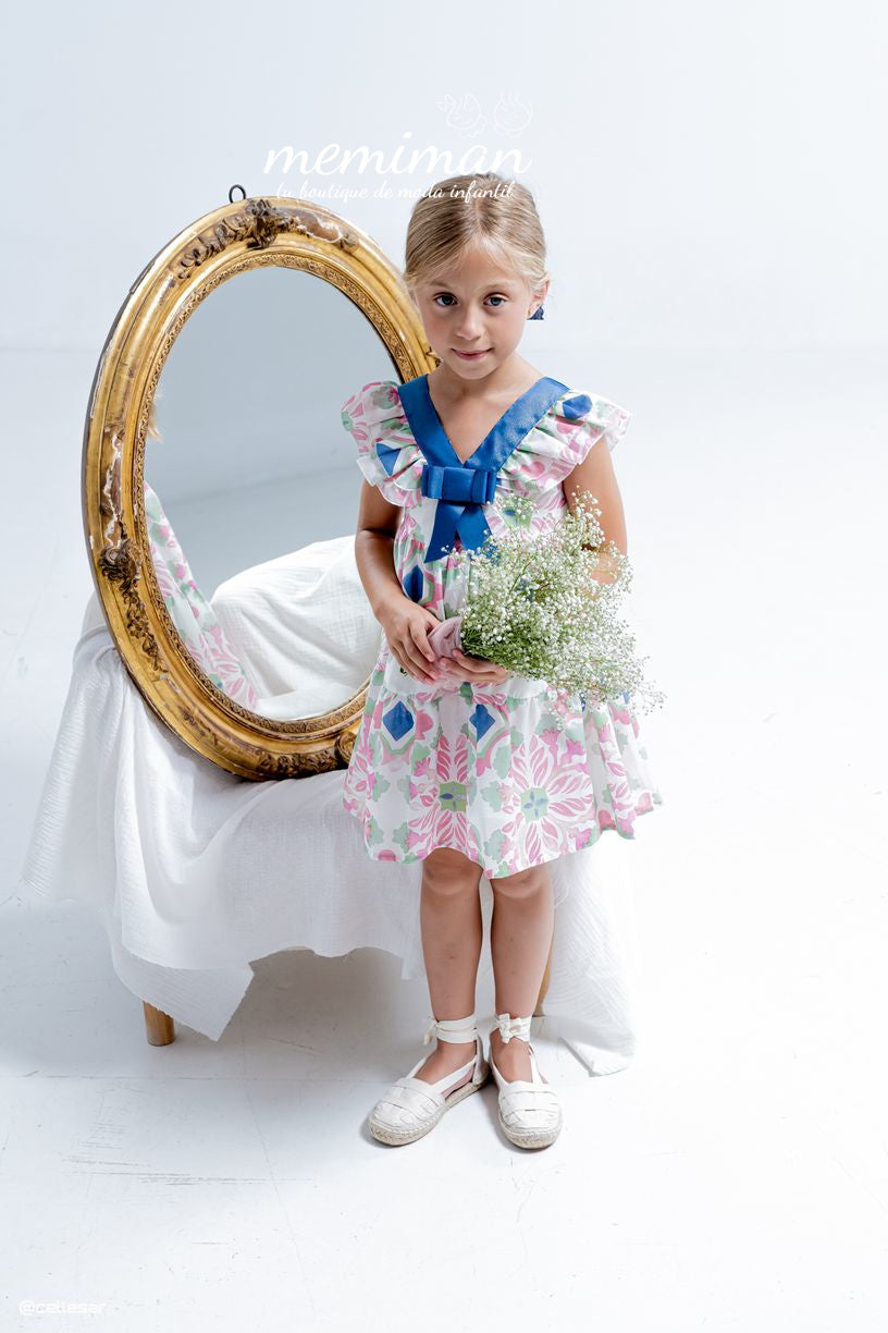 01-50036 Vestido de criança estampado