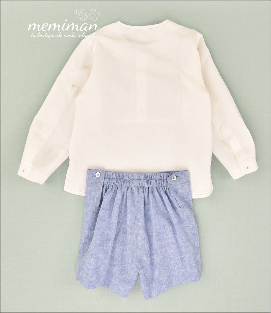 01-50037L Conjunto de linho para menino