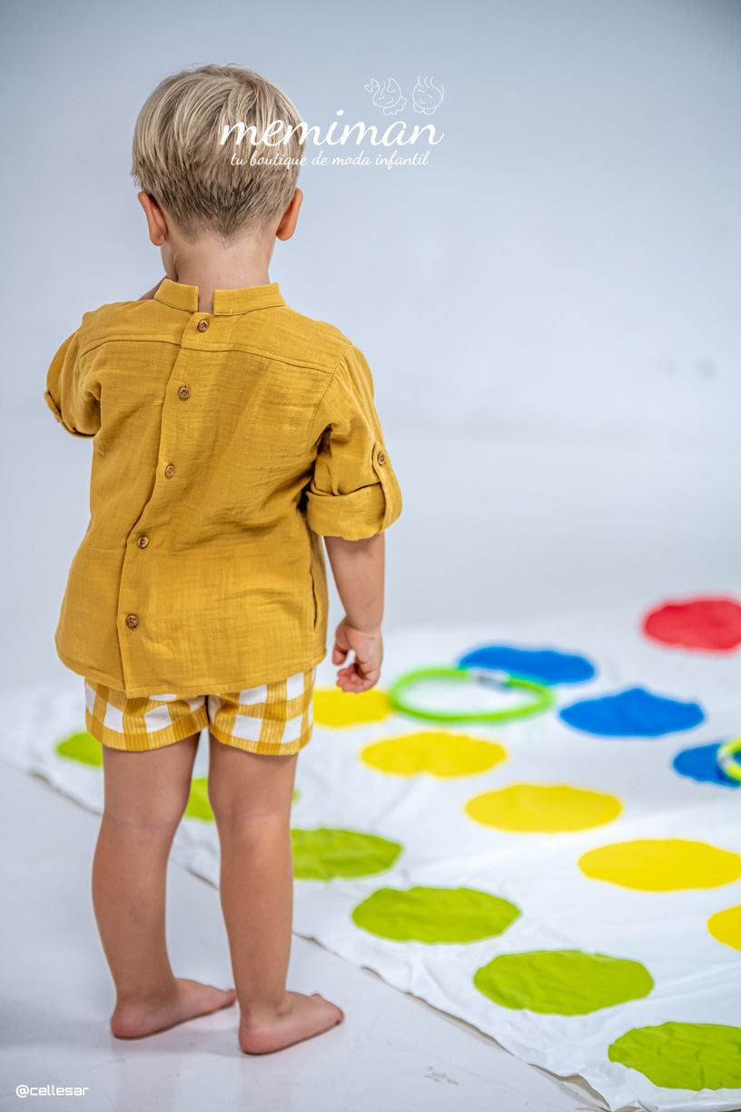 01-50083 Pantaloncini bambino vichy