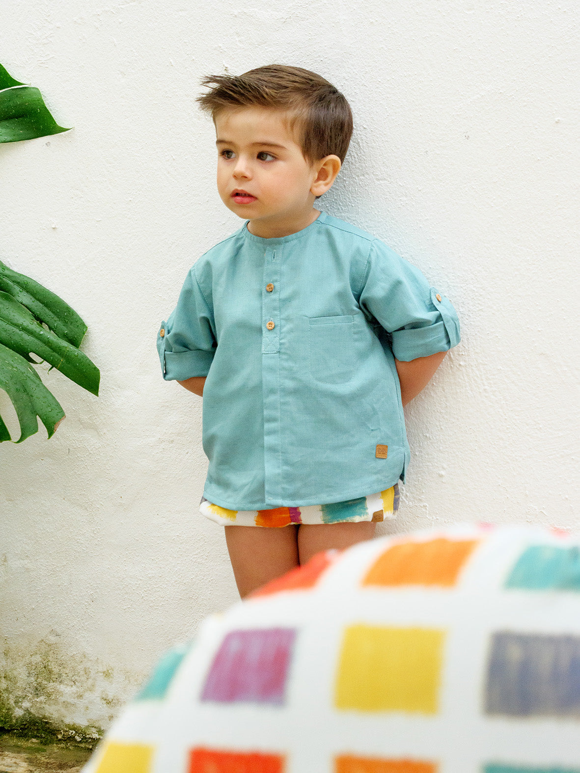 01-50073 Plain Linen Shirt