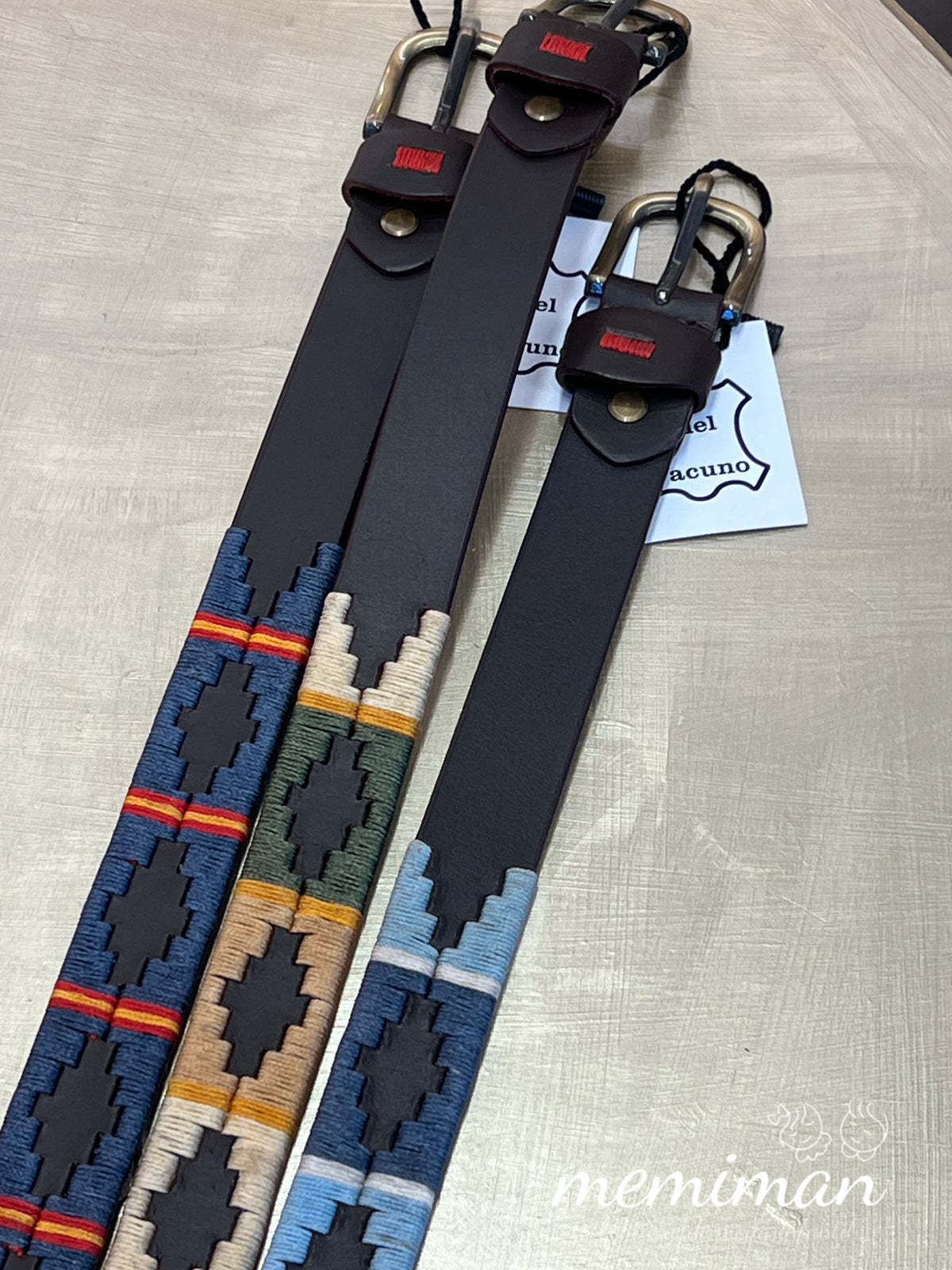 JP0050 Cintura in pelle ricamata