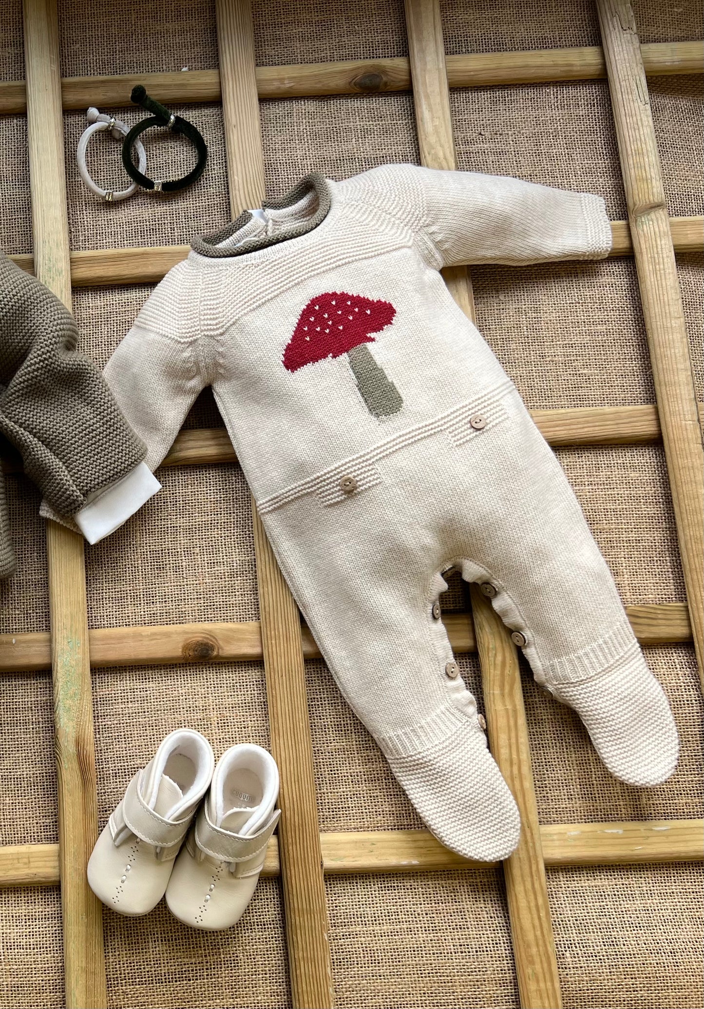 020-772 Mushroom baby romper