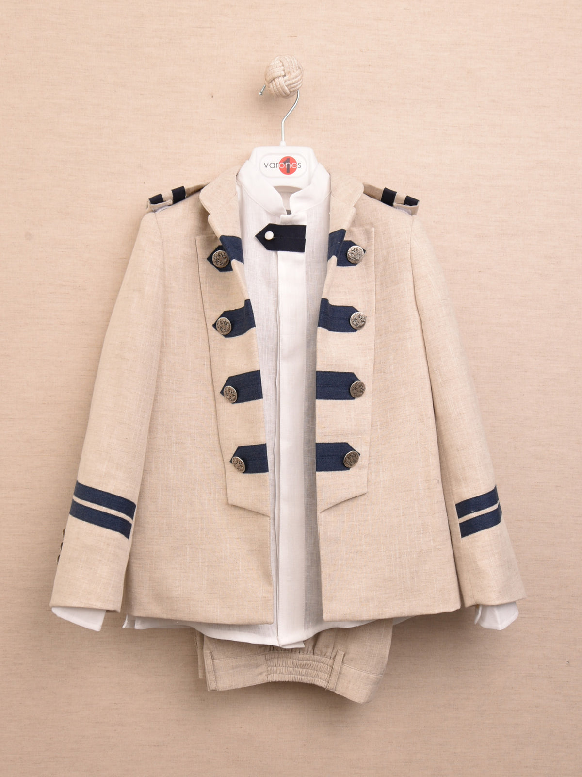 10-02125 Admiral-Anzug Leinen Mao