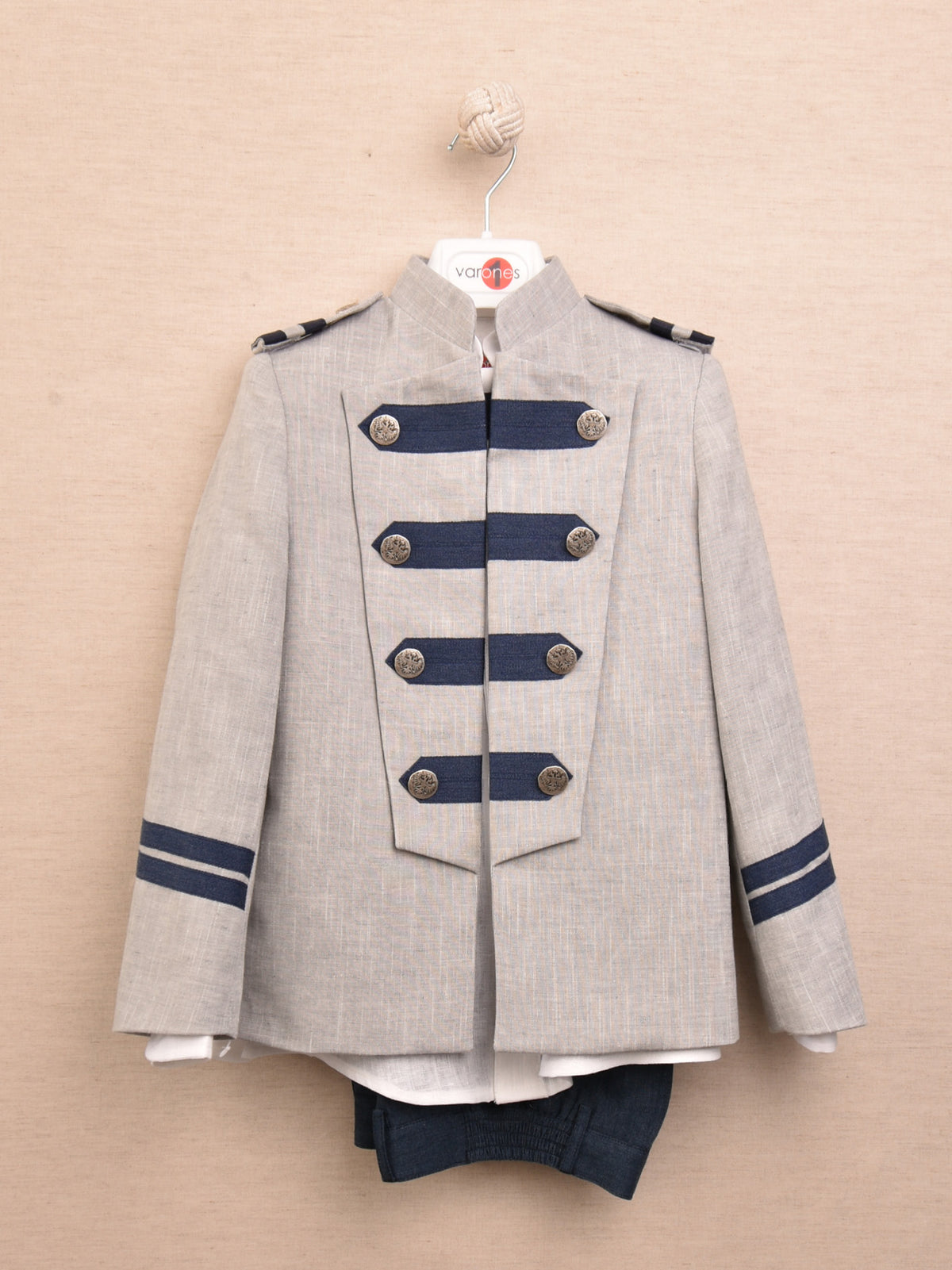 10-02125 Admiral-Anzug Leinen Mao