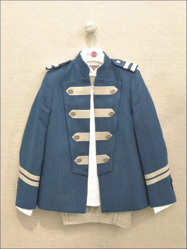 10-02125 Admiral-Anzug Leinen Mao