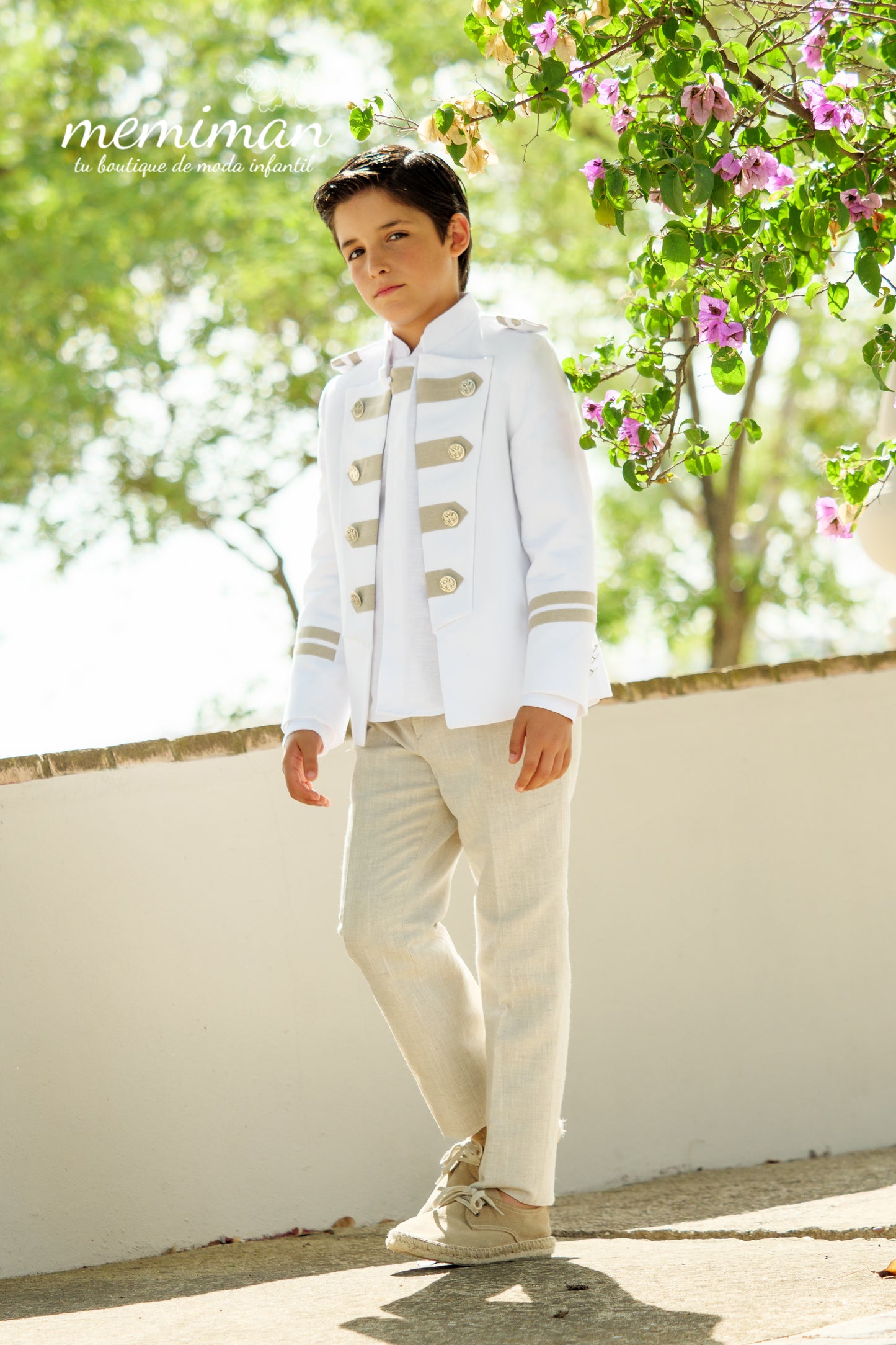 10-02125 Admiral-Anzug Leinen Mao