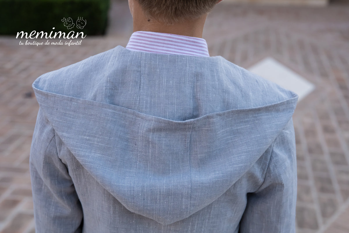 10-04087 Linen Hooded Jacket