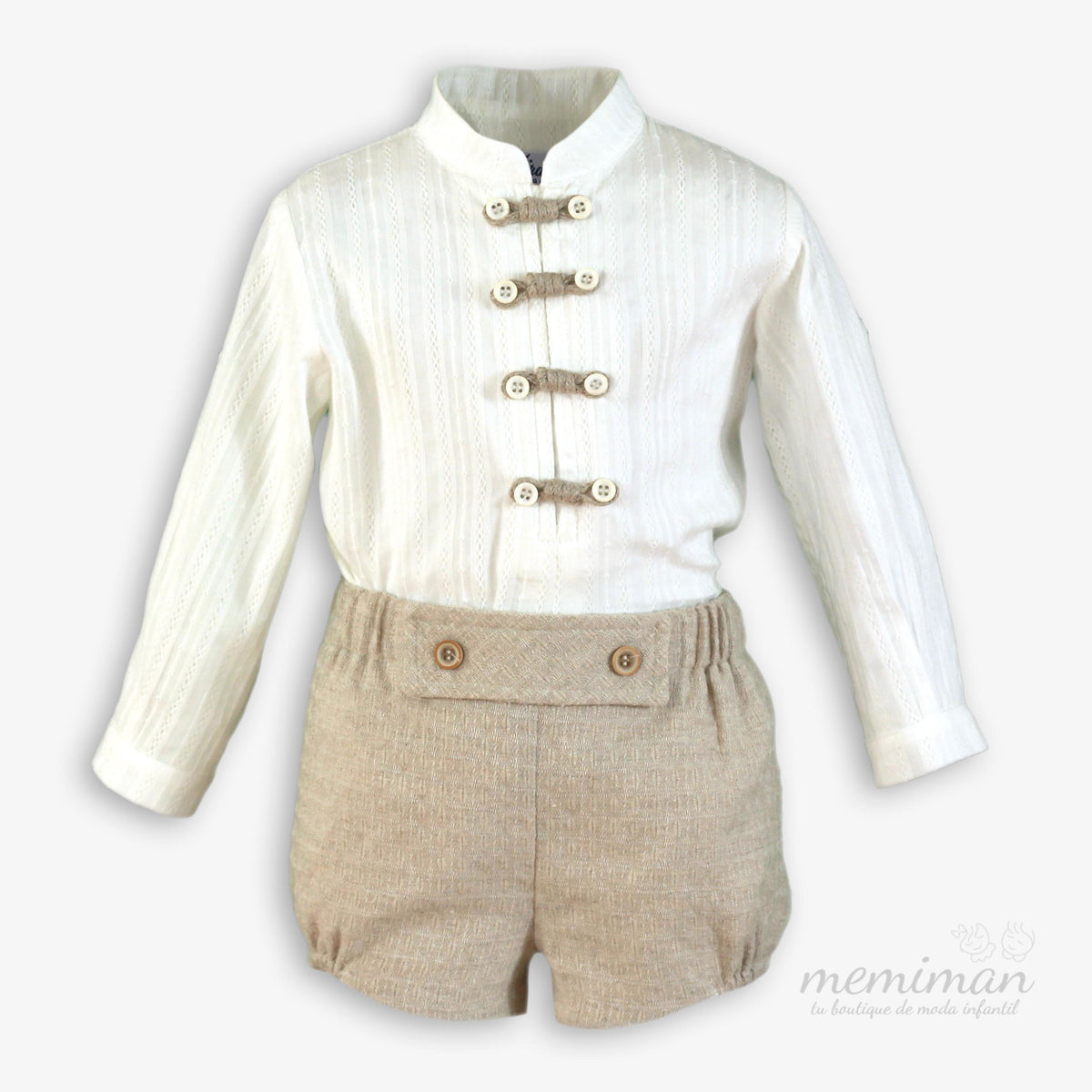 38-0122-23 Completo pantaloncini neonato