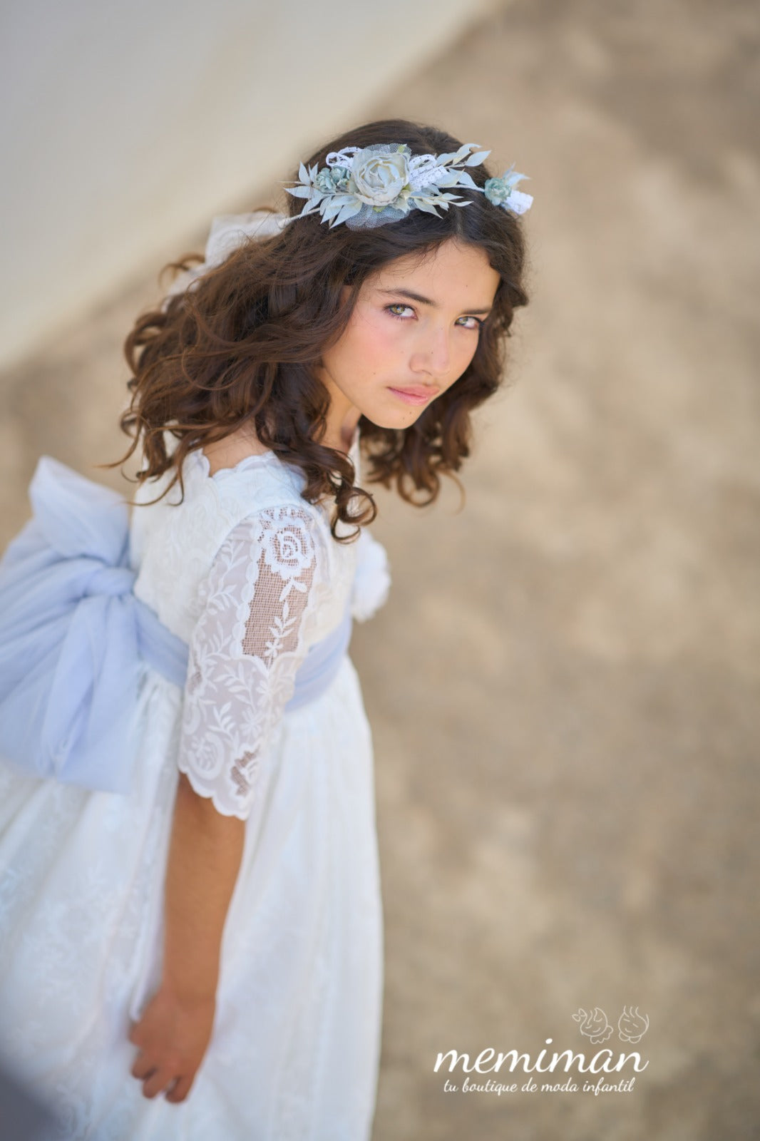 EX413 CLOE Embroidered tulle dress (OUTLET)