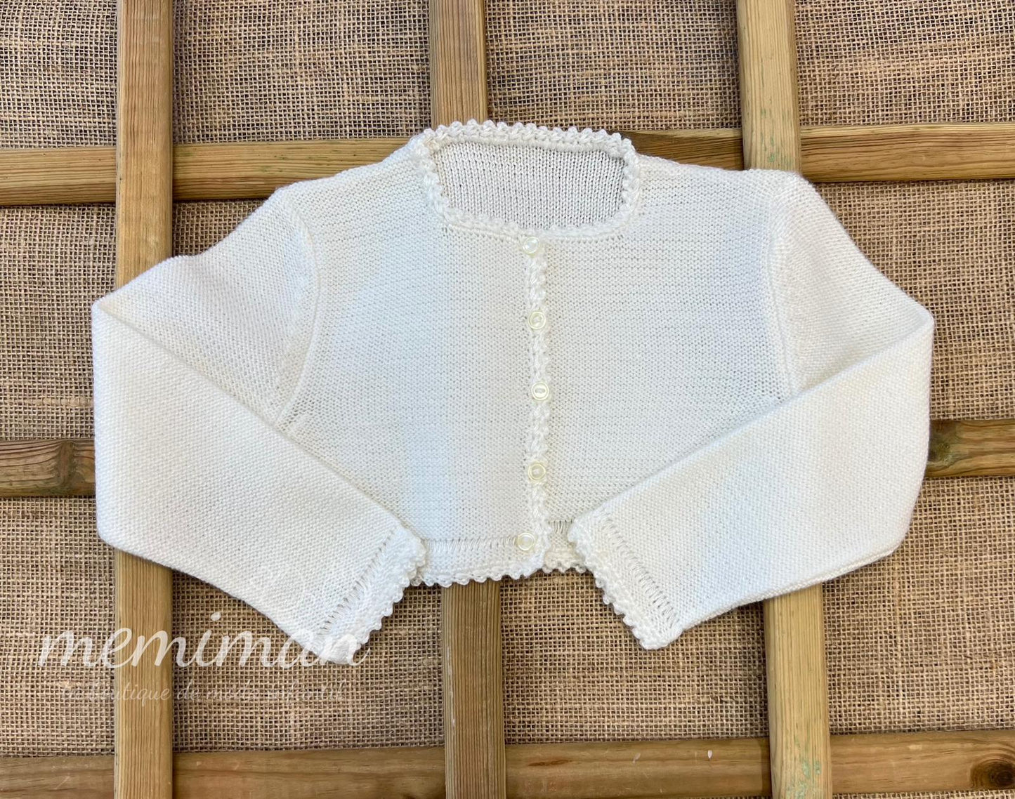 1306 Chaqueta punto lisa