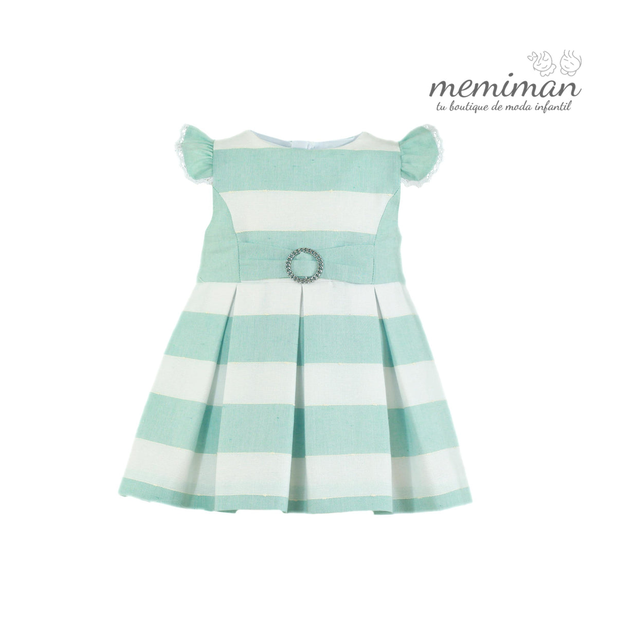 35-0138-V Vestido de bebé com pregas