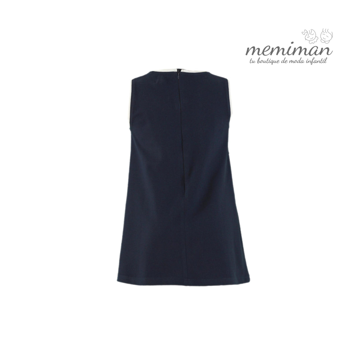 35-1402-V Mädchenkleid aus Punto di Roma, blau