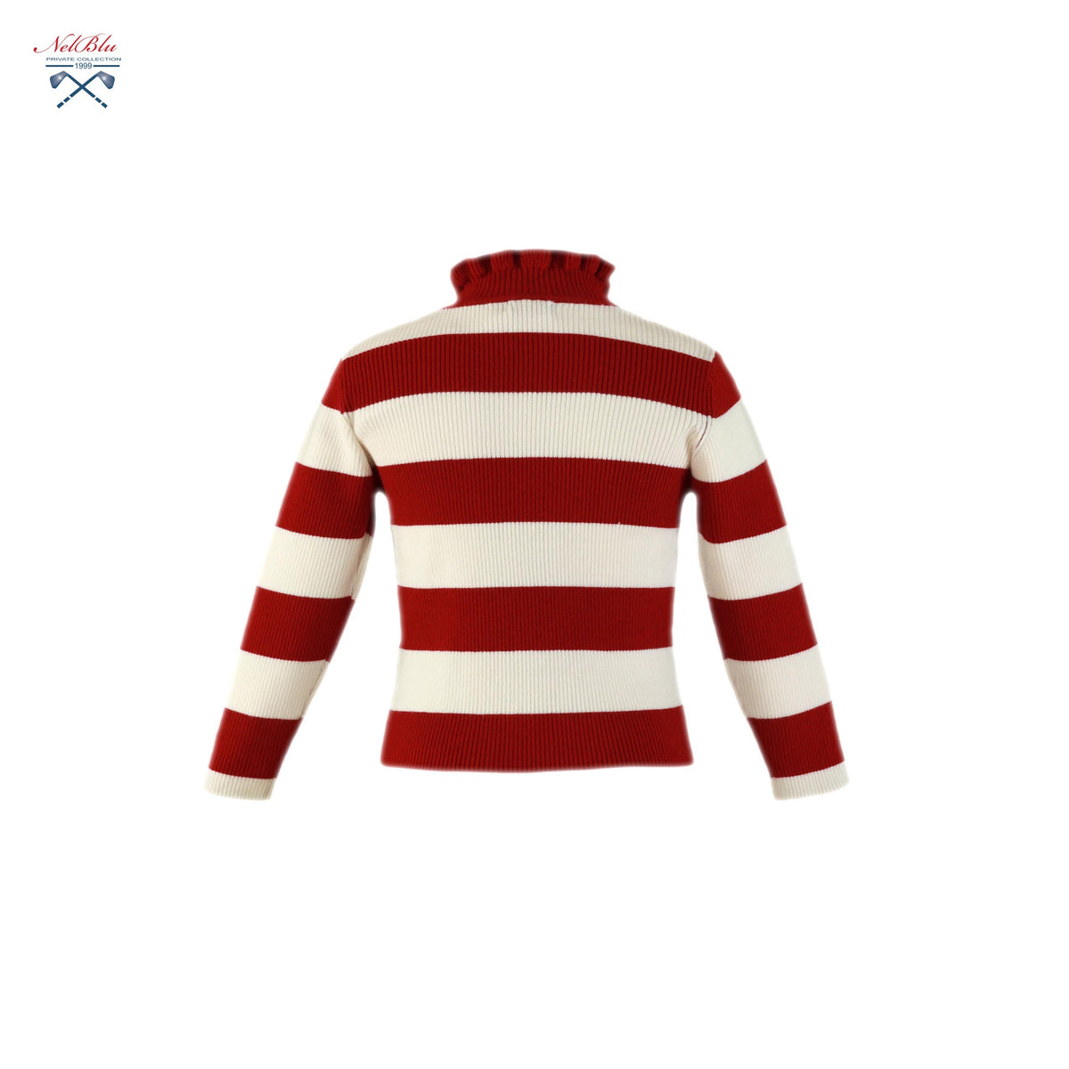 36-1452-2 Gestreifter Pullover für Mädchen