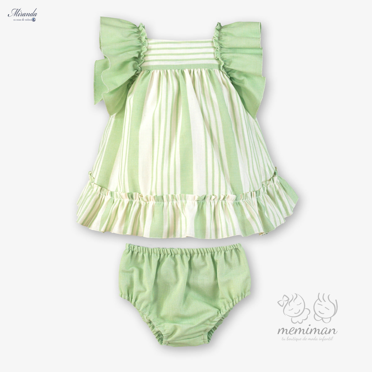 39-0145-VB Abito a righe neonato