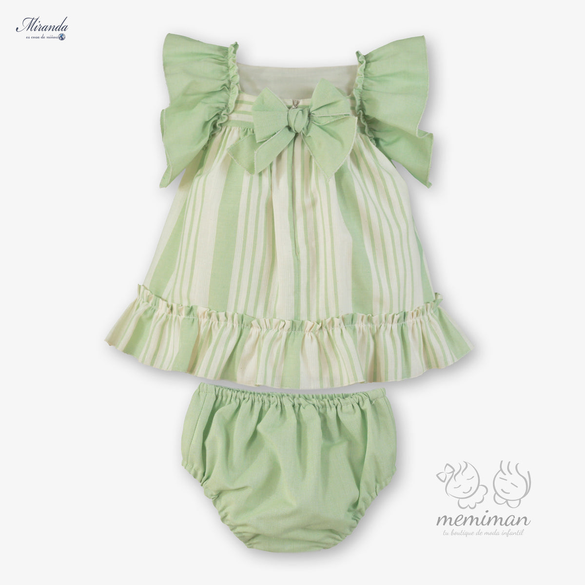 39-0145-VB Abito a righe neonato