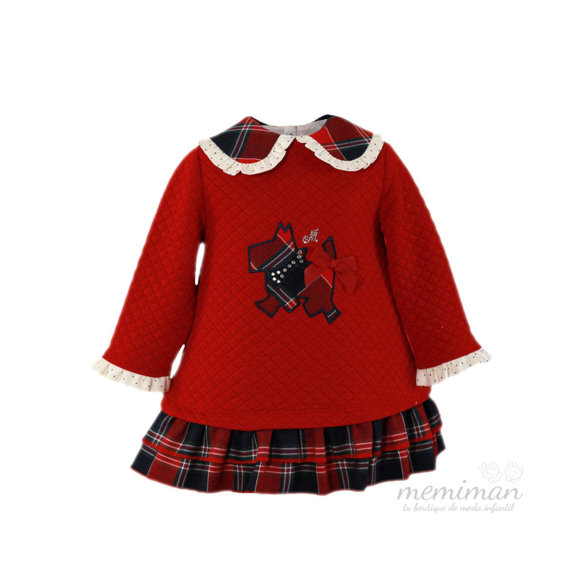 34-0160-V Vestido bebé felpa