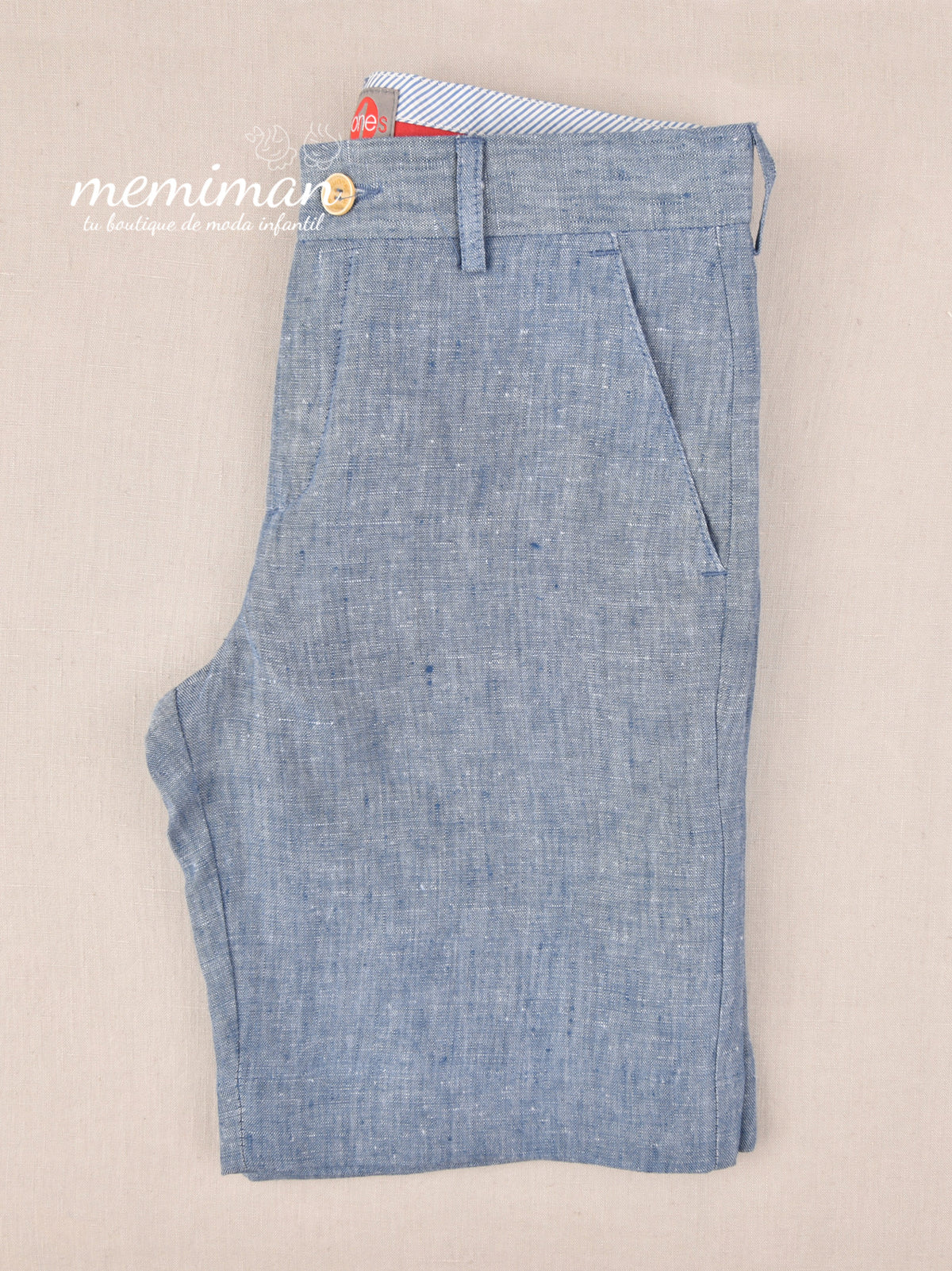 10-05053 Pantaloncino chino in lino