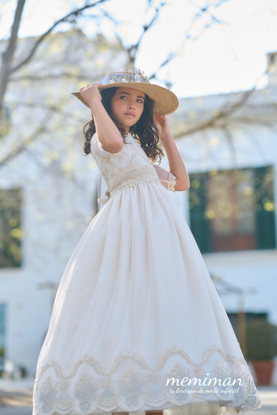 Iris First shadowing Communion Dress