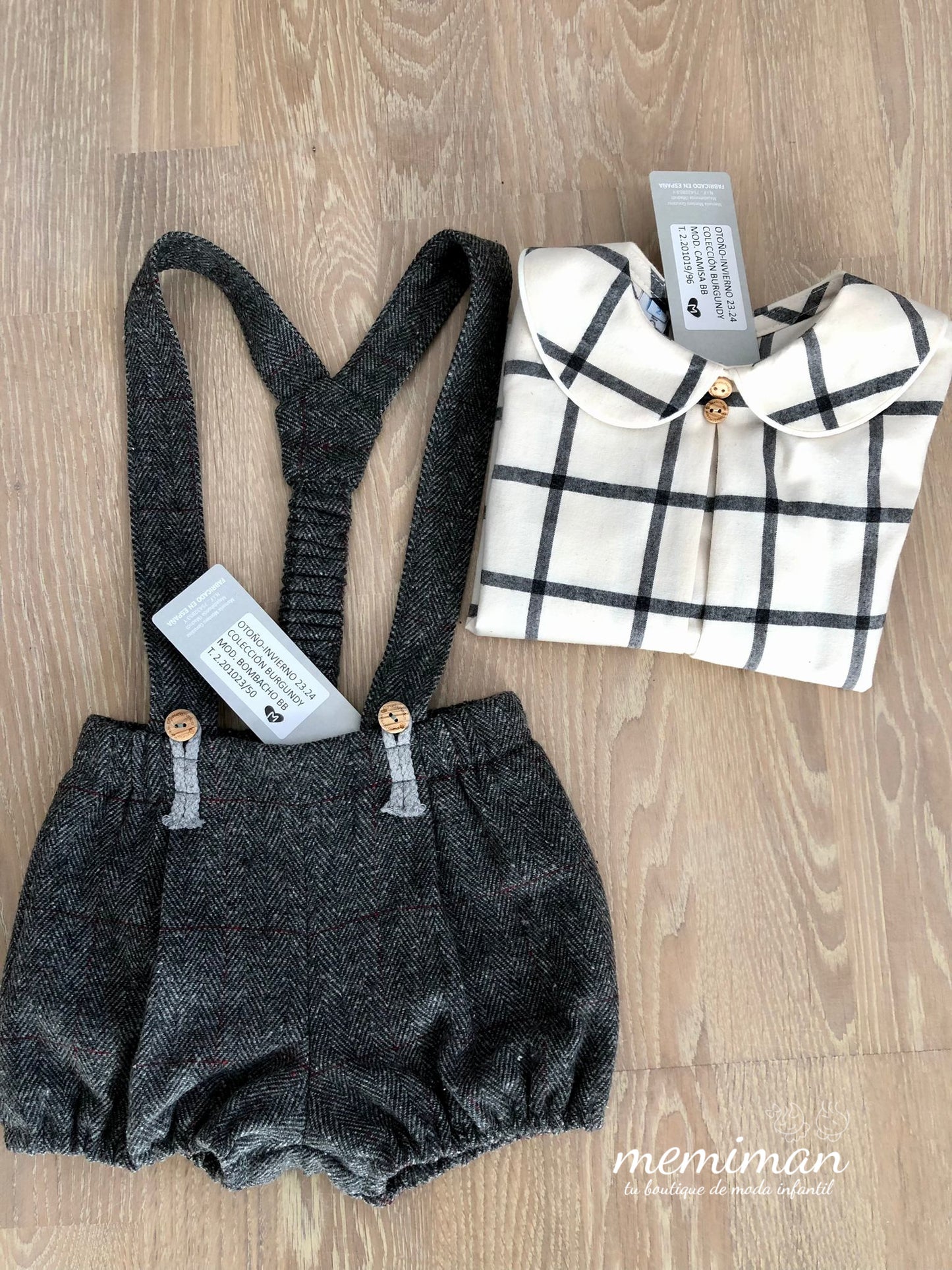 BURGUNDY Bloomers with Suspenders