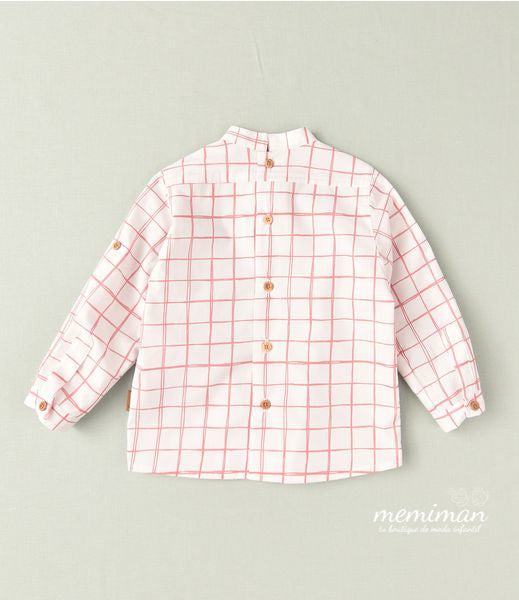 02-45090 Blouse garçon à carreaux