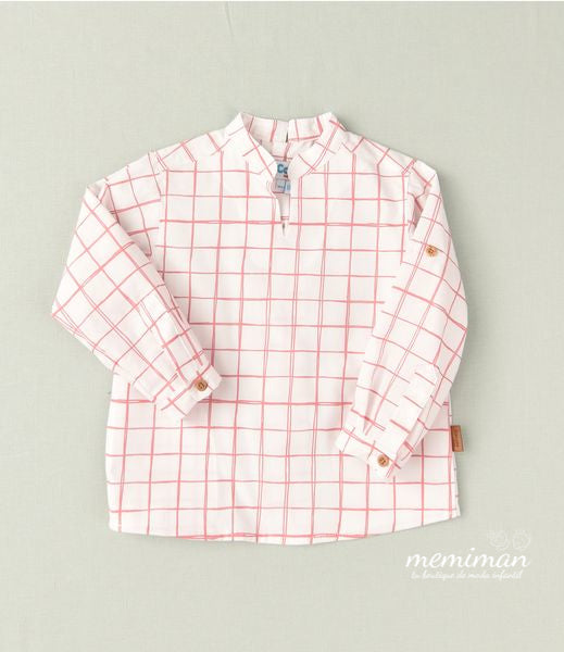 02-45090 Plaid boy's blouse