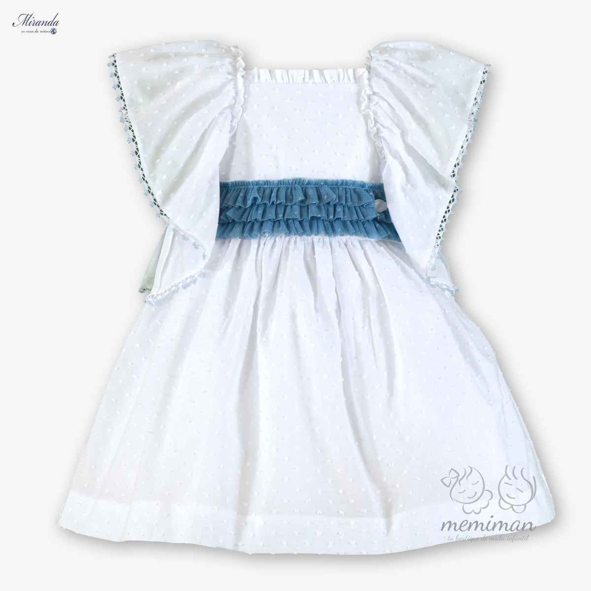 39-0228-V Vestito per bambina in plumetis