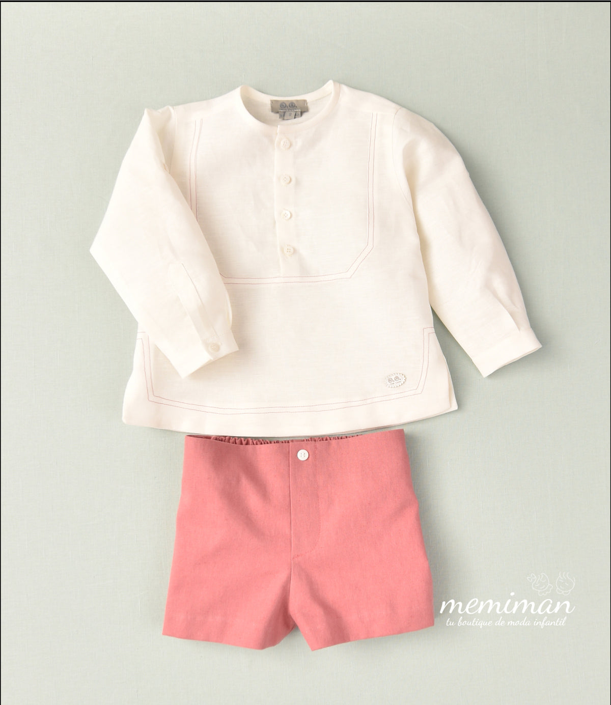 01-46049 Conjunto infantil niño lino