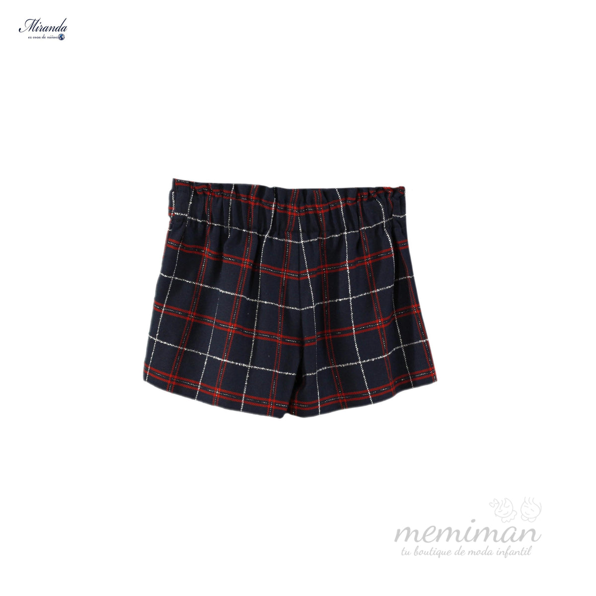 36-0229-3 Pantaloncini bambina a quadri