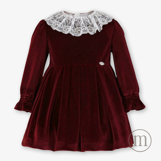 40-0229-V Vestido de Criança em Veludo