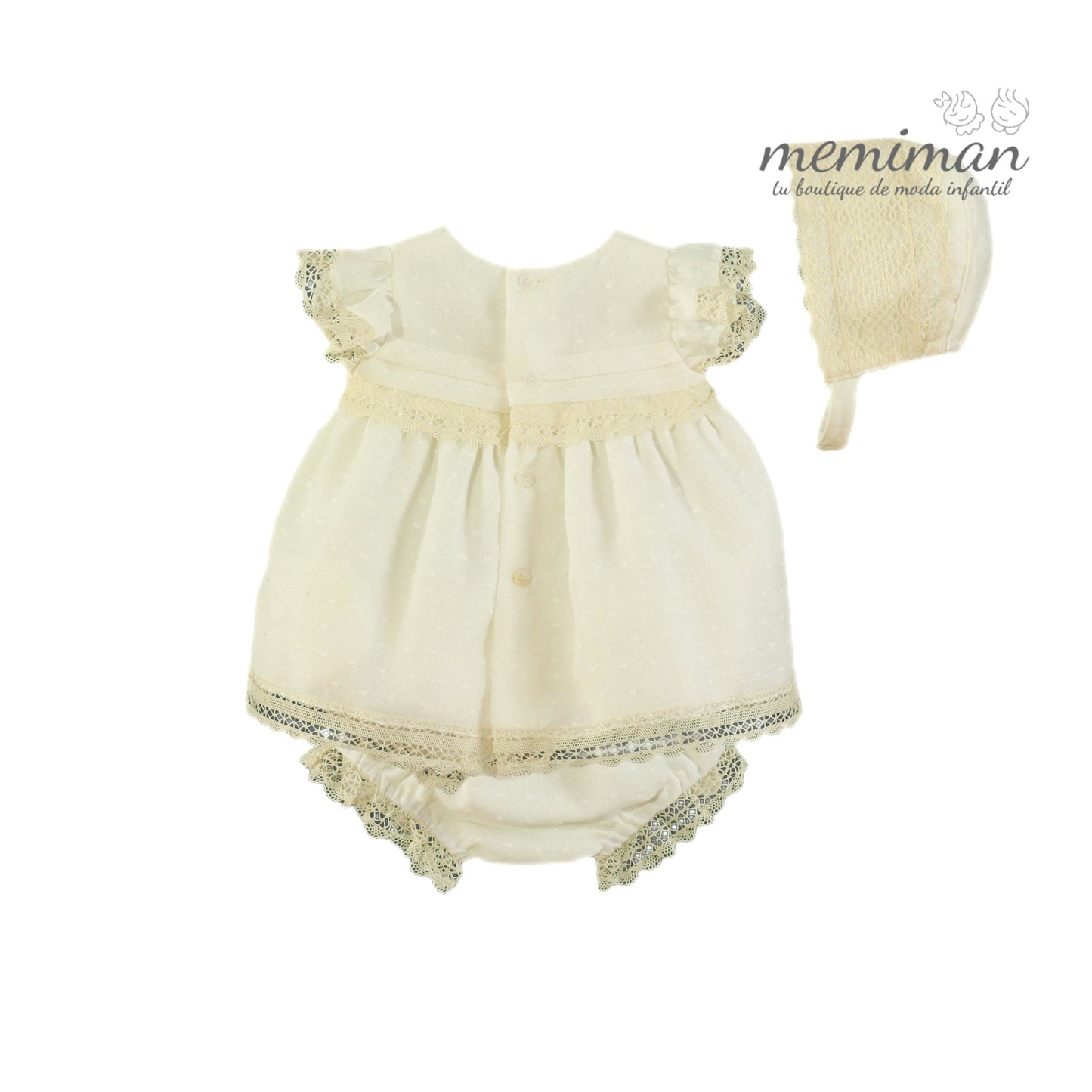 35-0022-VBG Vestido bebé braguita-capota