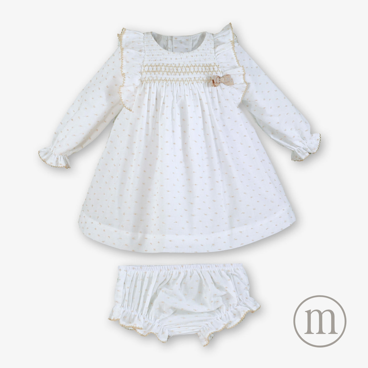 40-0022-VB Baby Dress with Bloomers
