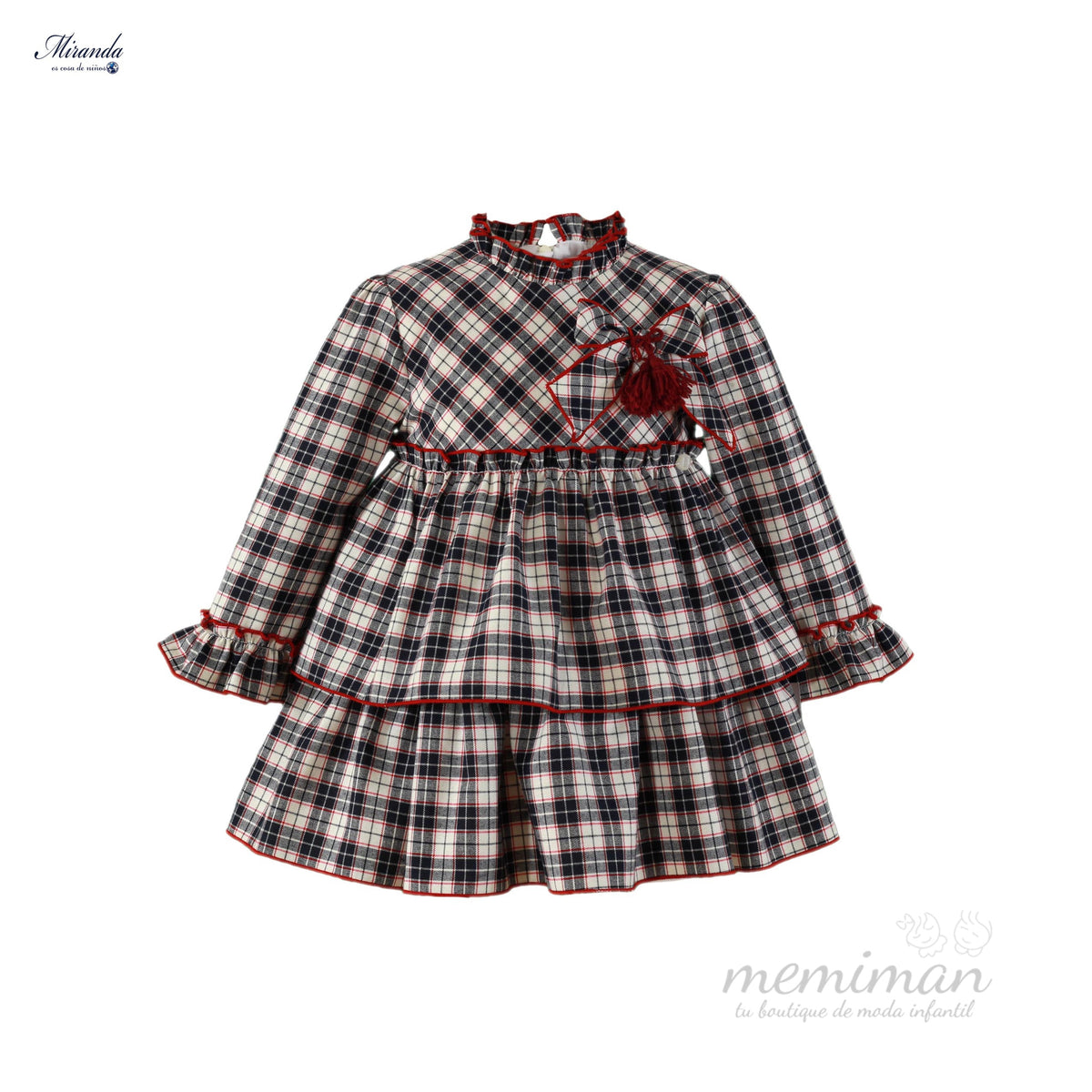 36-0233-V Kinderkleid kariert