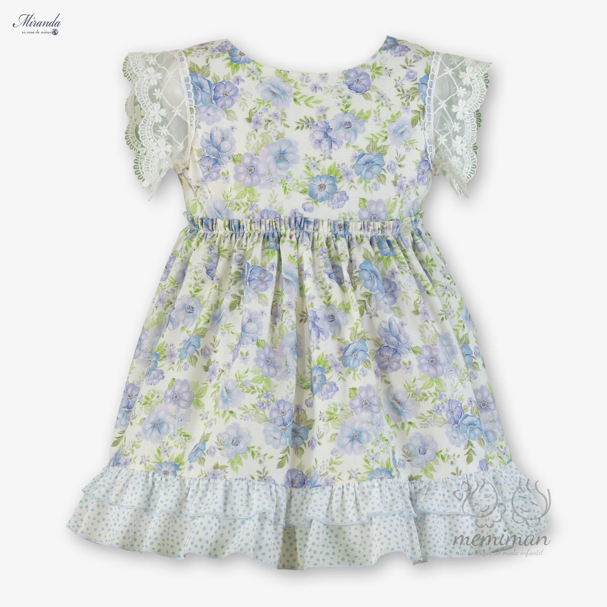 39-0236-V Vestito da bambina a fiori