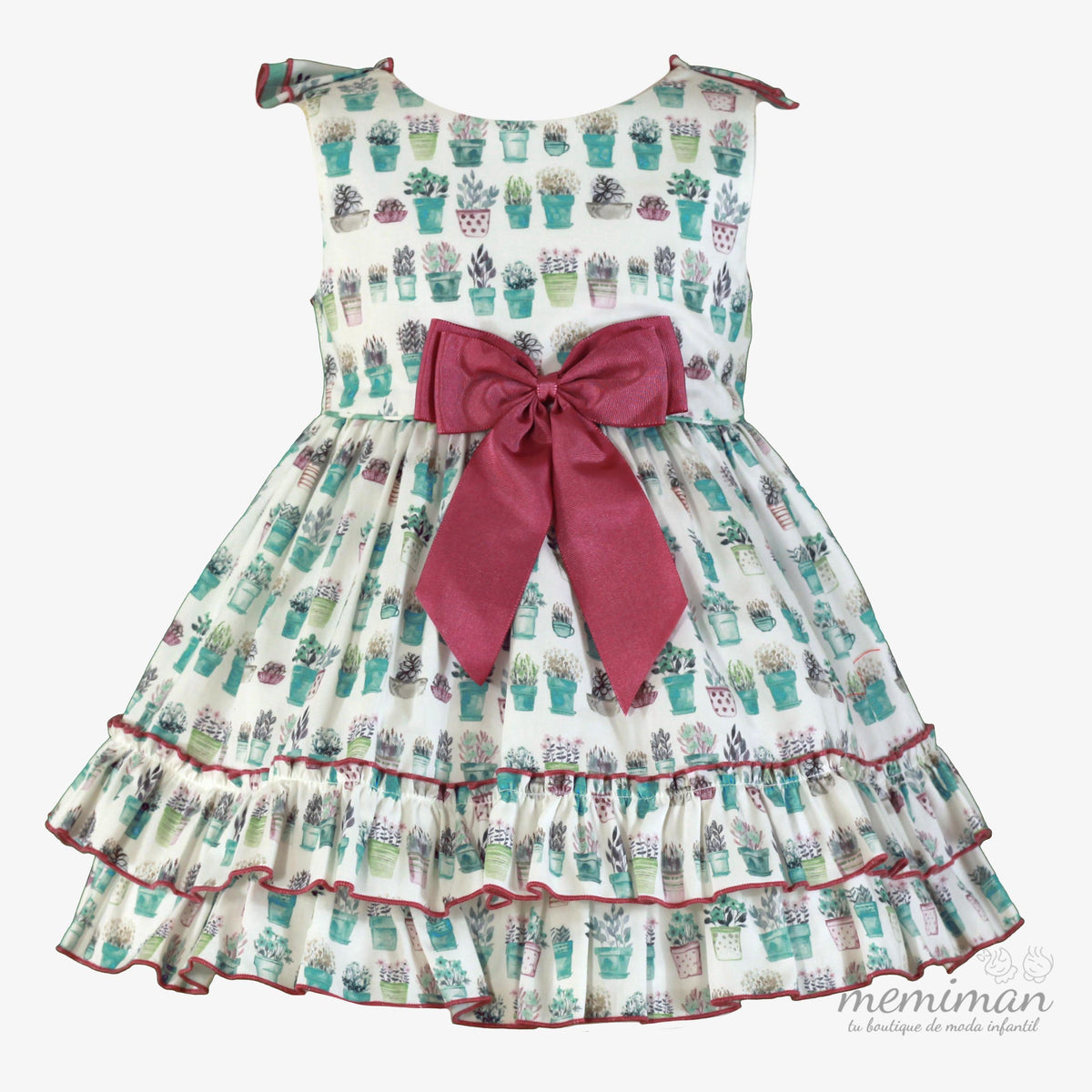 37-0238-V Vestido de Menina Macetitas