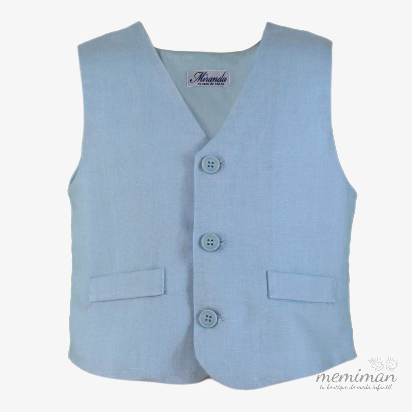 37-0239-CH Gilet in lino per bambini