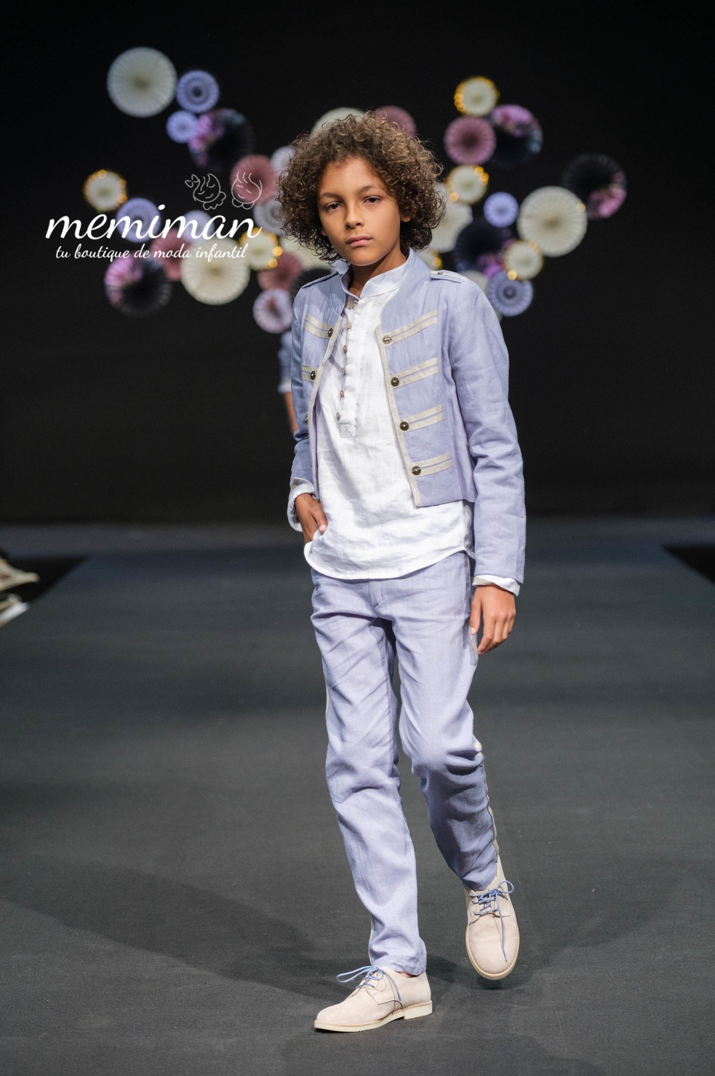 2231 Linen Shirt with Mao Collar