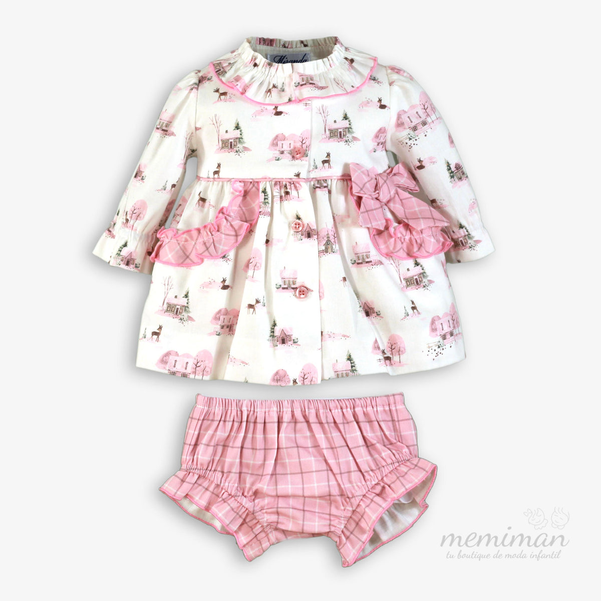 38-0024-VB Vestito neonato stampato
