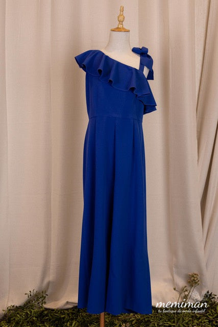 251-S761 Combinaison à volants en crêpe