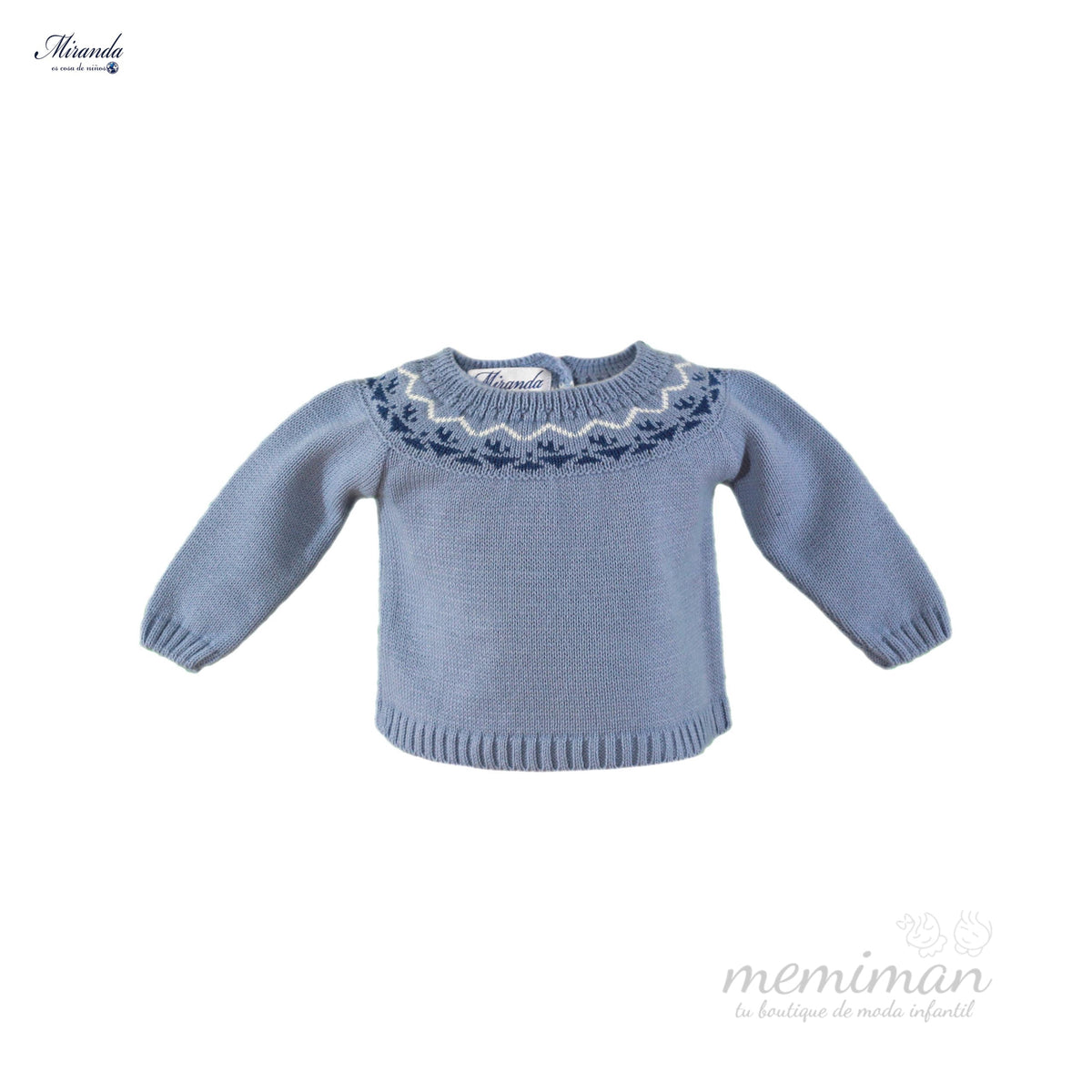 36-0025-J Baby-Jungenpullover mit griechischem Muster