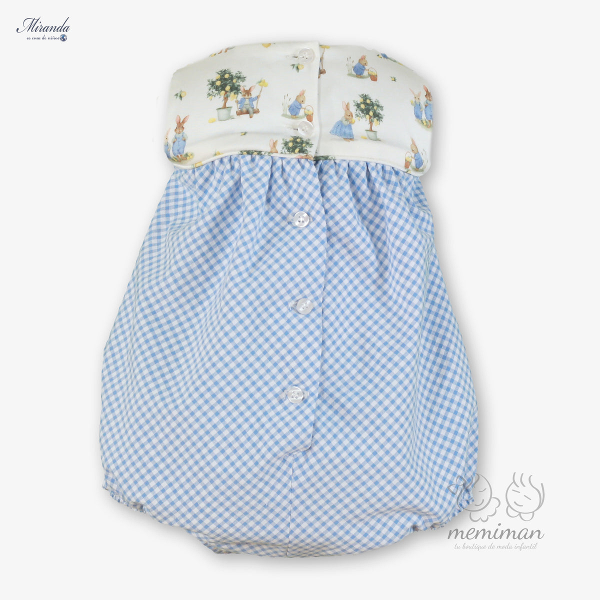 39-0026-P Pagliaccetto Neonato Quadretti Vichy
