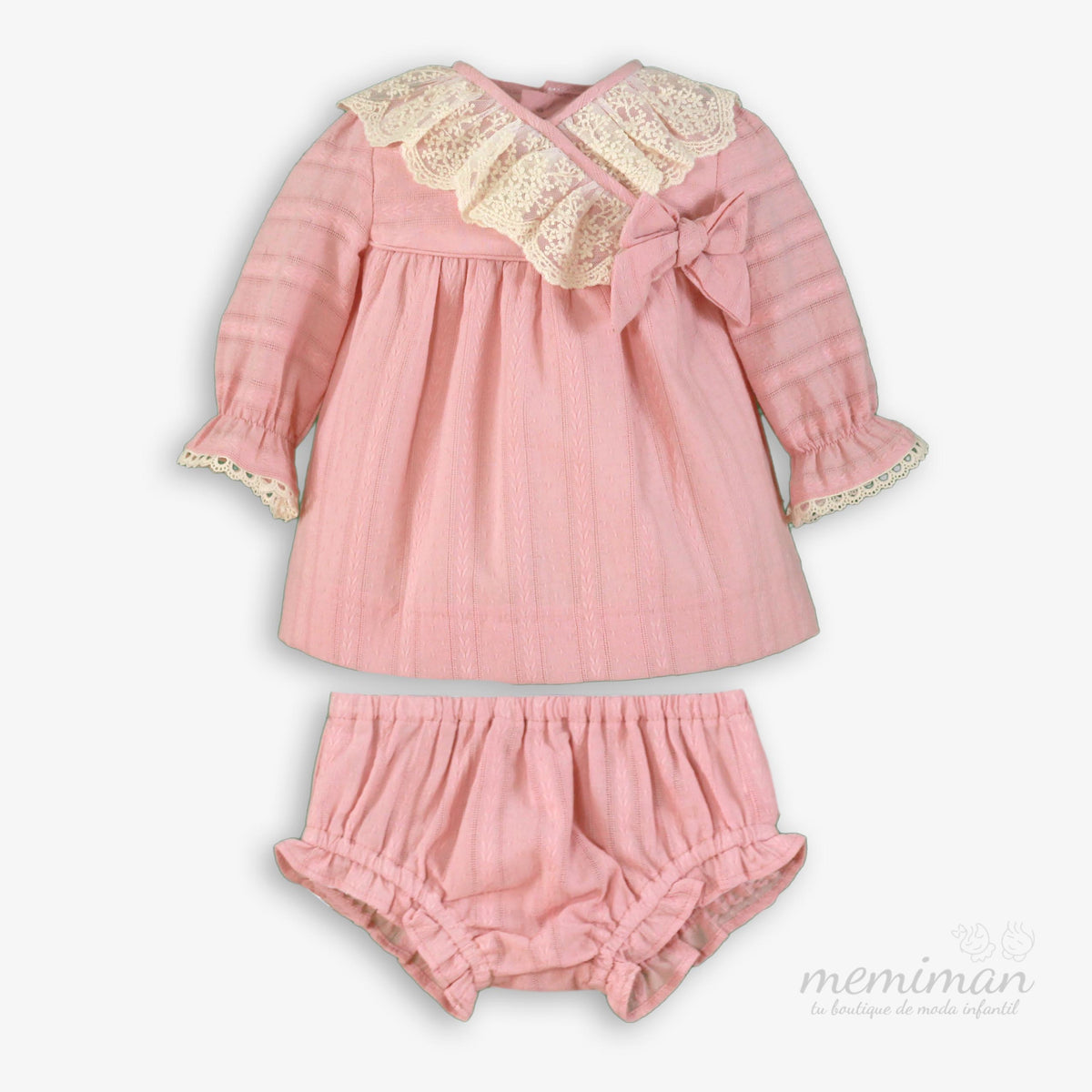 38-0026-VB Abito neonato con pizzo