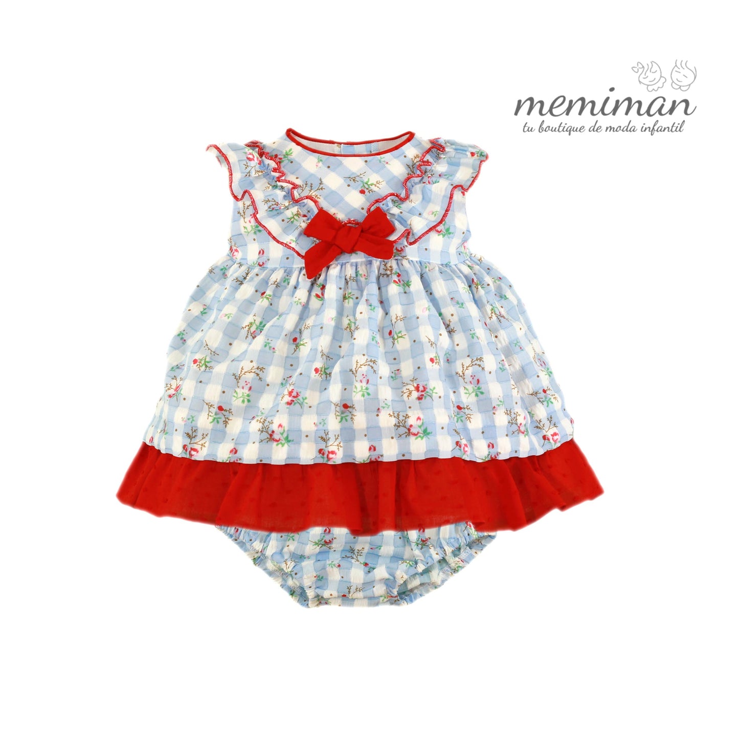 35-0026-VB Vestitino neonata con mutandine