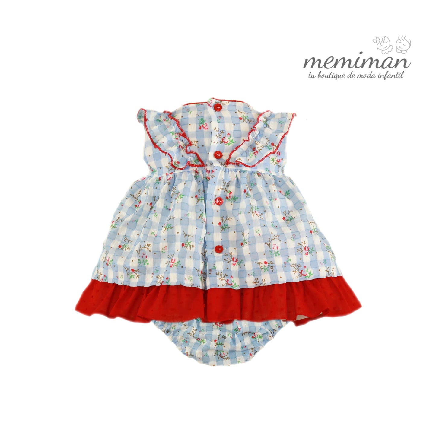 35-0026-VB Robe bébé avec culotte