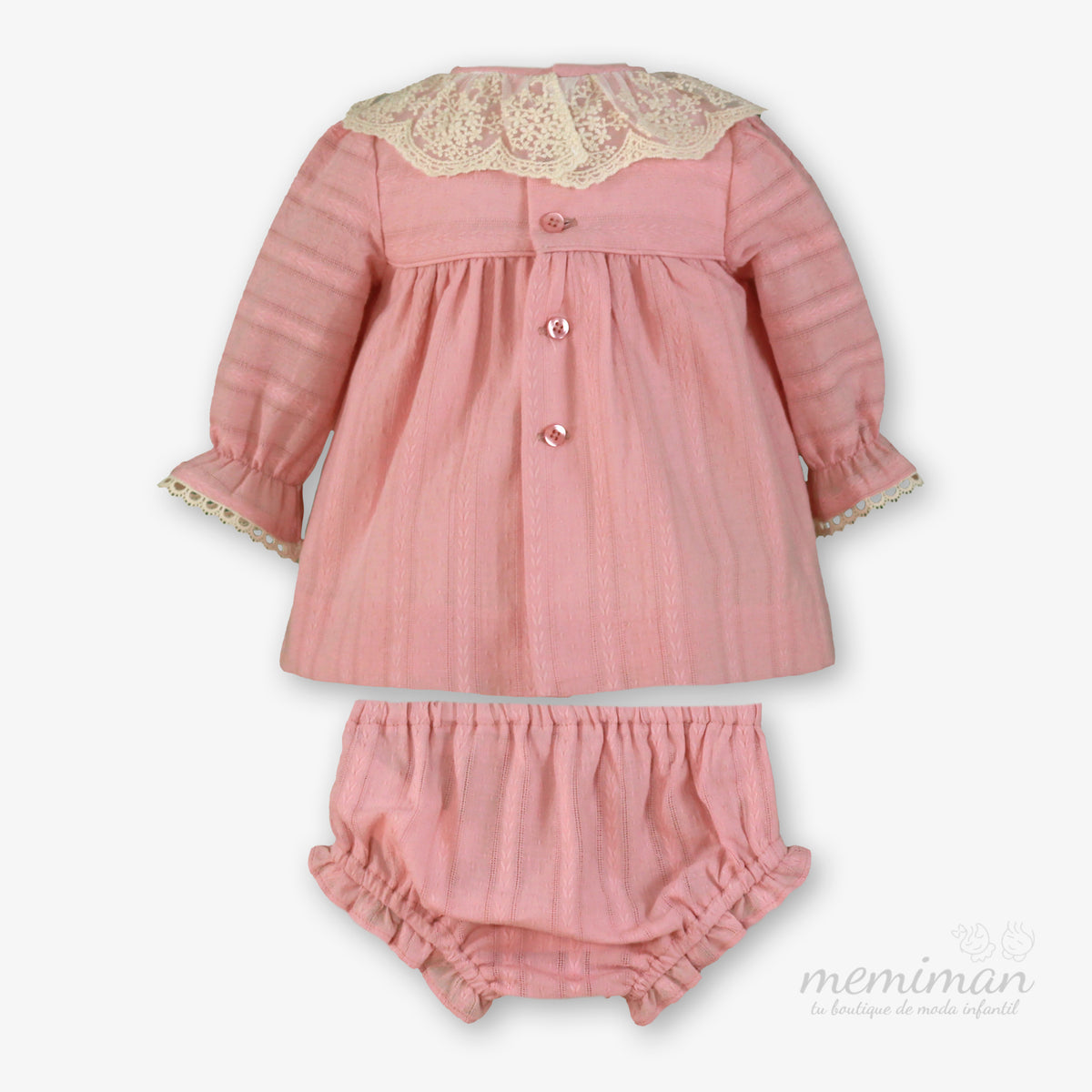38-0026-VB Abito neonato con pizzo