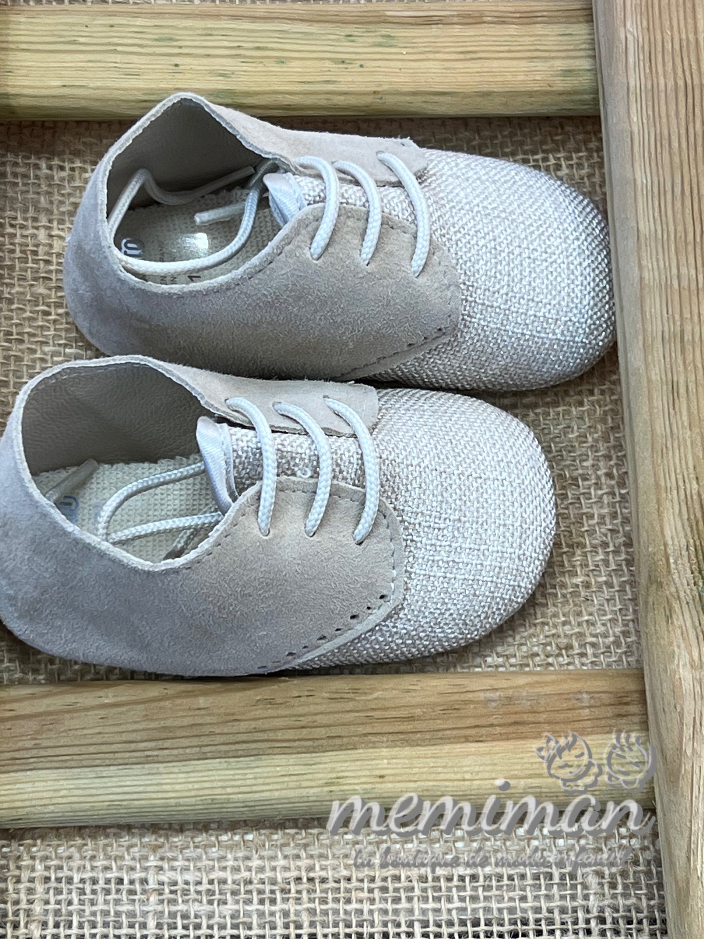 7827 Linen-shine-suede shoe