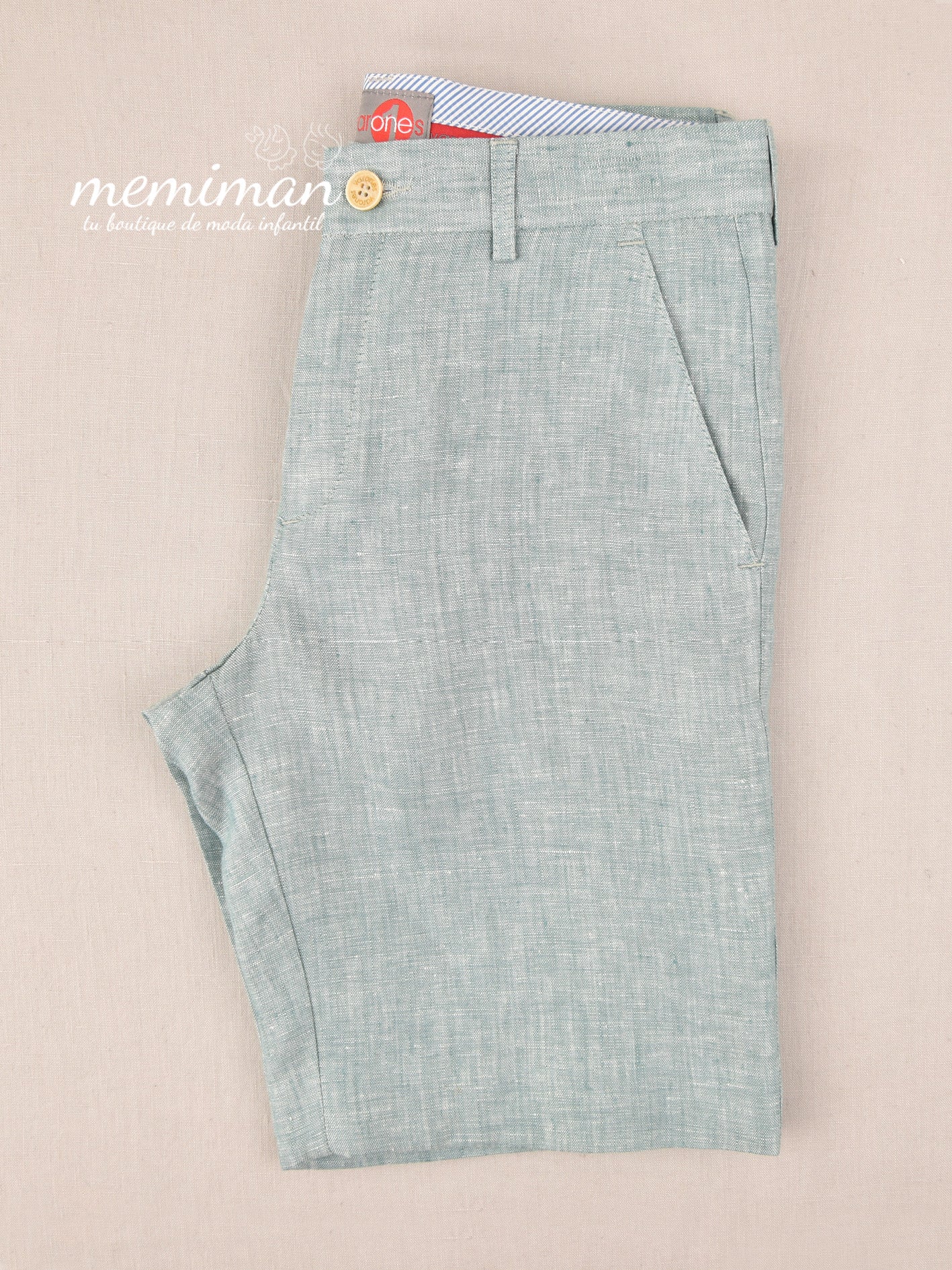 10-05053 Pantaloncino chino in lino