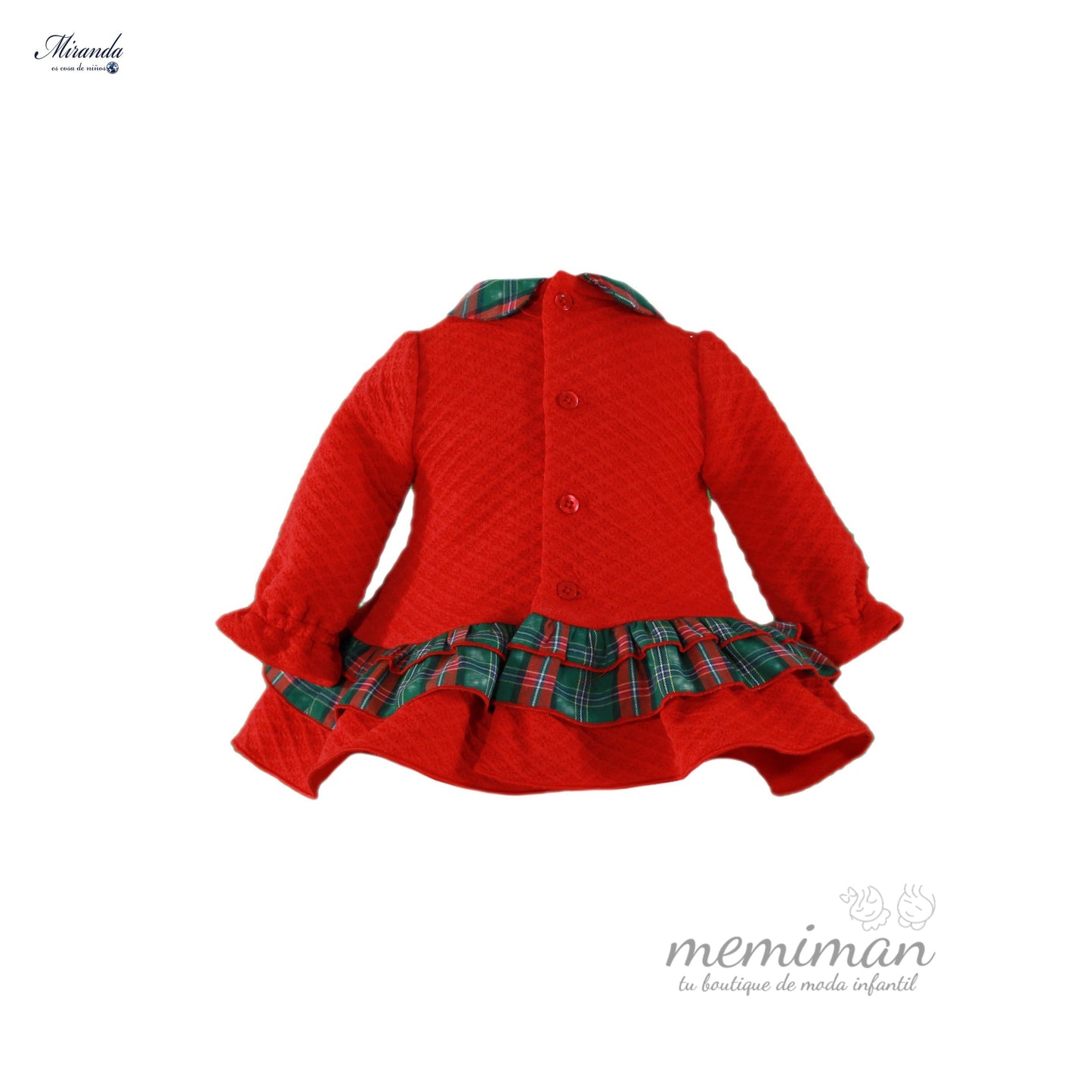 36-0029-V Vestido bebé cuadros escoceses